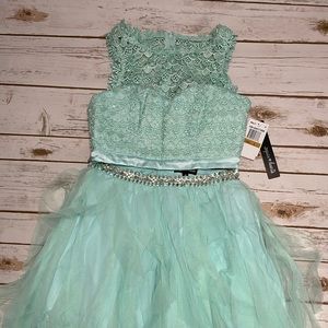 NWT Sequin Hearts Lace Two Piece Dress -Si…